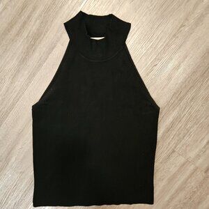 Zara Knit Mock Neck Top